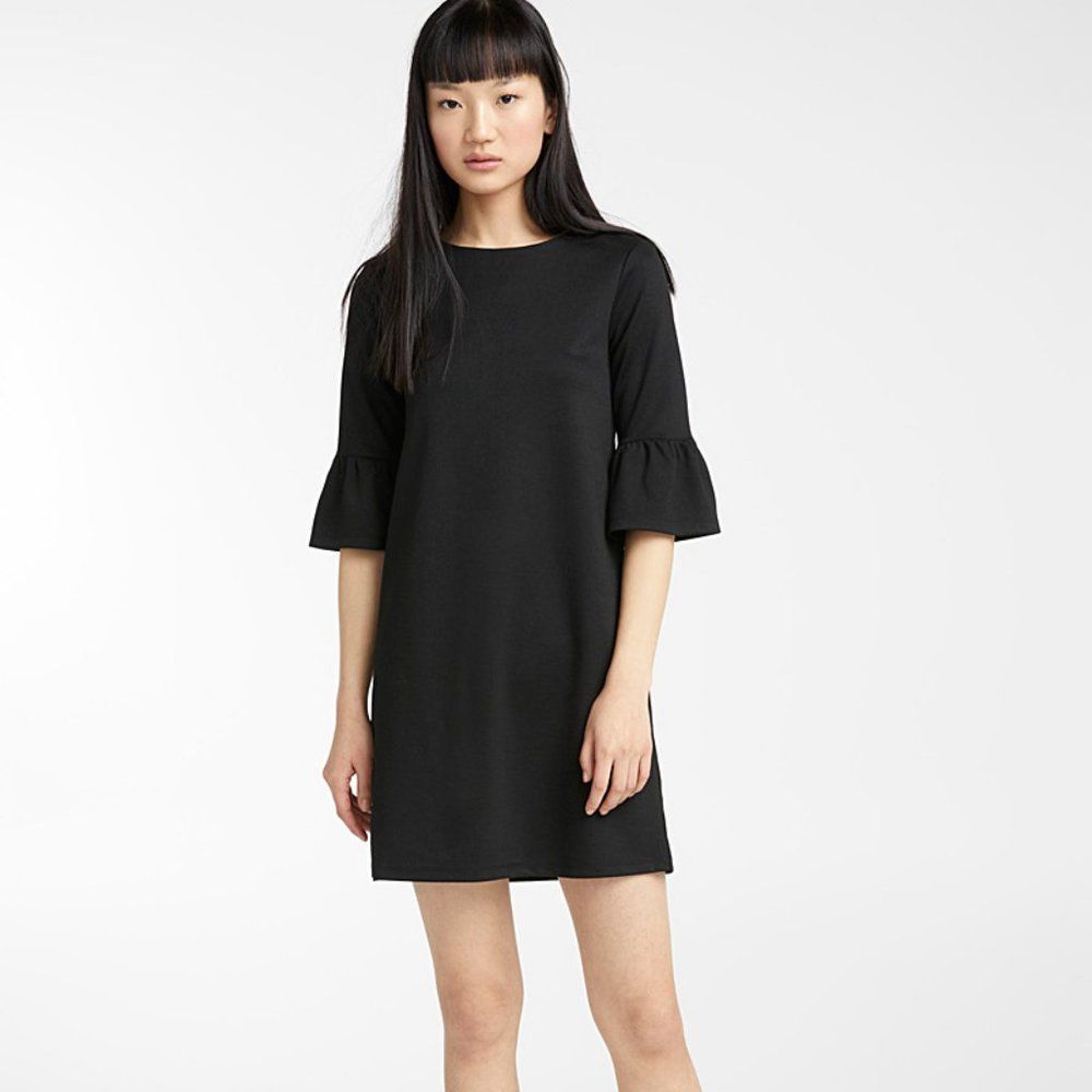 Short Bell Sleeve Shift Dress